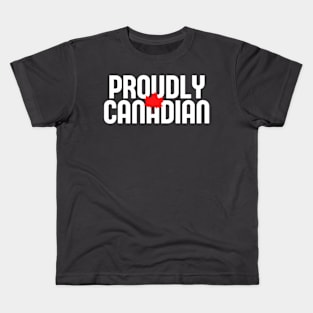 Proudly Canadian Retro Kids T-Shirt